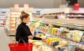 woman shopping at a grocery store