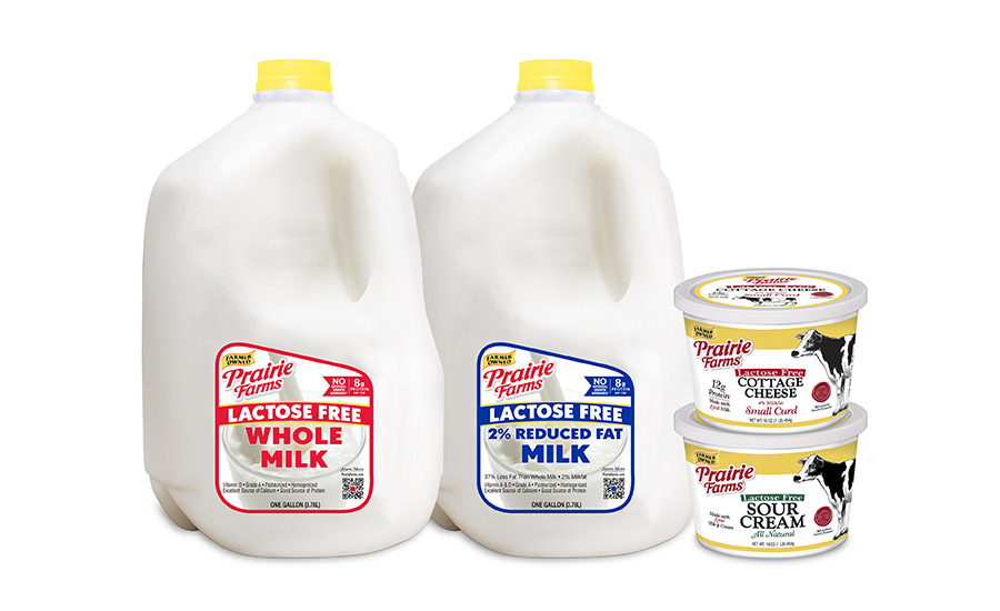 In April, Prairie Farms unveiled lactose-free milk in gallon jugs, the first in the industry to do so, the CEO says. On the cultured dairy side, a lactose-free cottage cheese and lactose-free sour cream are hitting refrigerated cases in 16-ounce containers.
