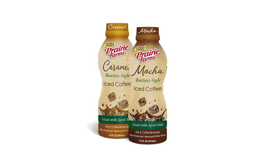 Prairie Farms Dairy produces a wide range of delicious dairy products, including milk, premium ice cream, yogurt and its new ready-to-drink, barista style iced coffees in Mocha and Caramel flavors.