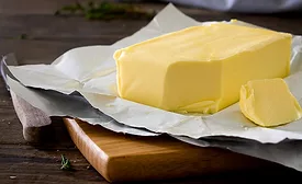 butter in opened package