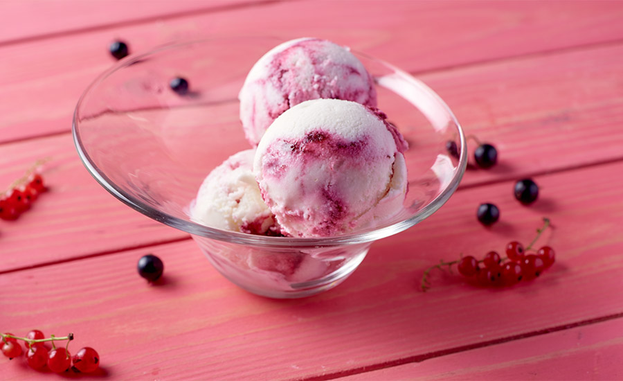 Huckleberry ice cream