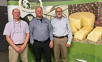 From left: Larry Wintle, Operations Manager; Mark Whitney, President and COO; and Jim Lesser, Director of Marketing & Sales, and team have grown the dairy's revenue 207% in the past 5 years.