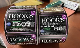 Previously a contract manufacturer, since 2001 Hook's Cheese is now released under the Hook's label which recognizes its status as World Champion Cheese Makers.