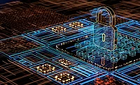 graphic of lock securing databases graphic of lock securing databases