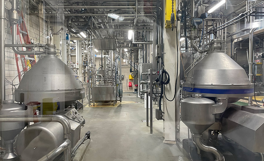 centrifugal separators or processing tanks