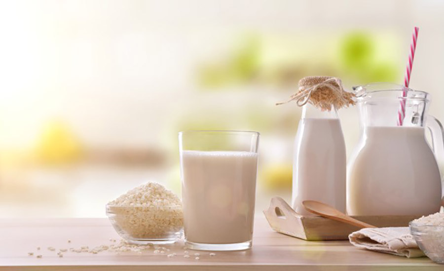a plant-based, non-dairy beverage made primarily from milled rice and water