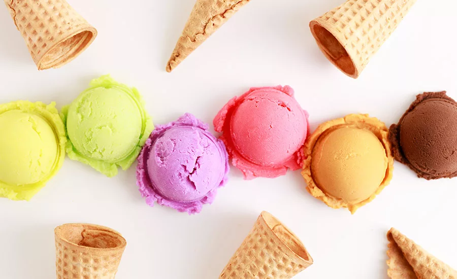 colorful ice cream