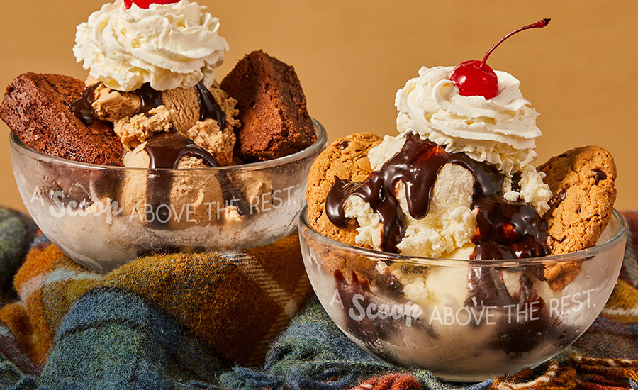 Ice cream flavors, textures, inclusions and toppings