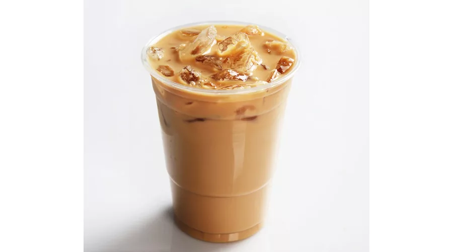 a glass of iced coffee