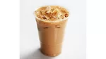 a glass of iced coffee