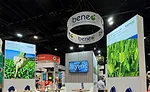 a booth for BENEO, a company that produces functional ingredients for food, feed, and pharmaceuticals
