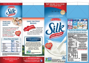 WhiteWave Foods Issues Allergy Alert on Undeclared Almondmilk in Half Gallon Silk Light Original Soymilk Containers