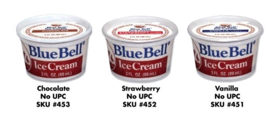 Blue Bell cups recall feature