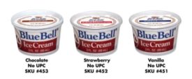 Blue Bell Creameries recalls ice cream cups