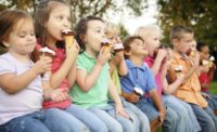Children eating ice cream courtesy of Velvet Ice Cream