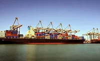 export container ship Container ship with dairy products
