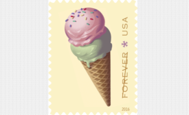 U.S. Postal Service has announced a new set of ice cream-themed Forever postage stamps