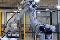 Robotic equipment for dairy processing