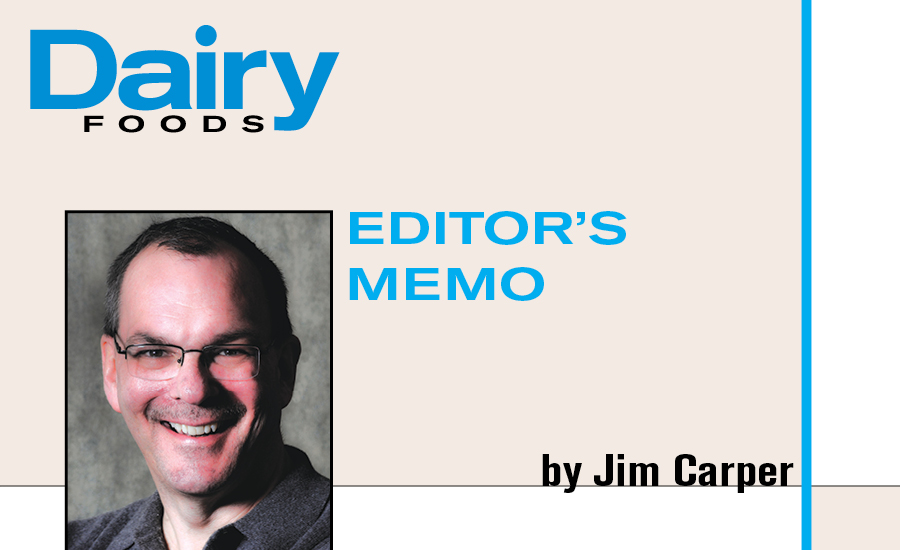 Jim Carper, editor of Dairy Foods