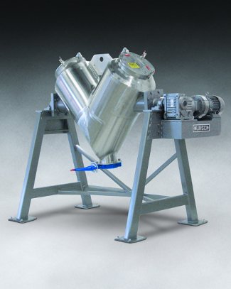 Model VB-10-316S Sanitary Vee-Cone Blender with 10 cu ft (283 liter) capacity has been introduced by Munson Machinery.