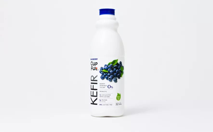 Cupful-drinkable-kefir-blueberry