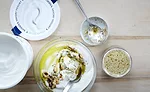 Sohha-yogurt with Everything Bagel topping