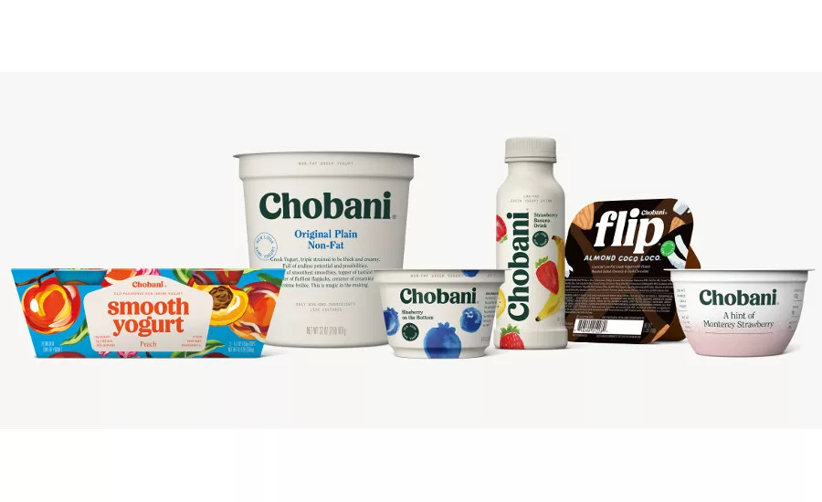 Chobani family image portfolio with new packaging