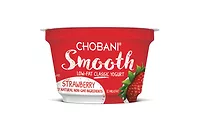 Chobani Smooth strawberry yogurt