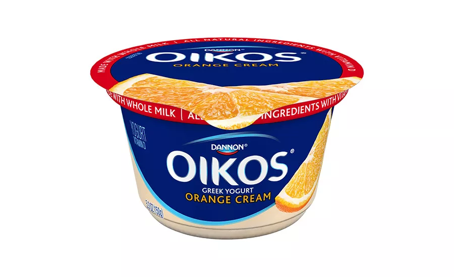 Dannon Orange Creme whole milk Greek yogurt