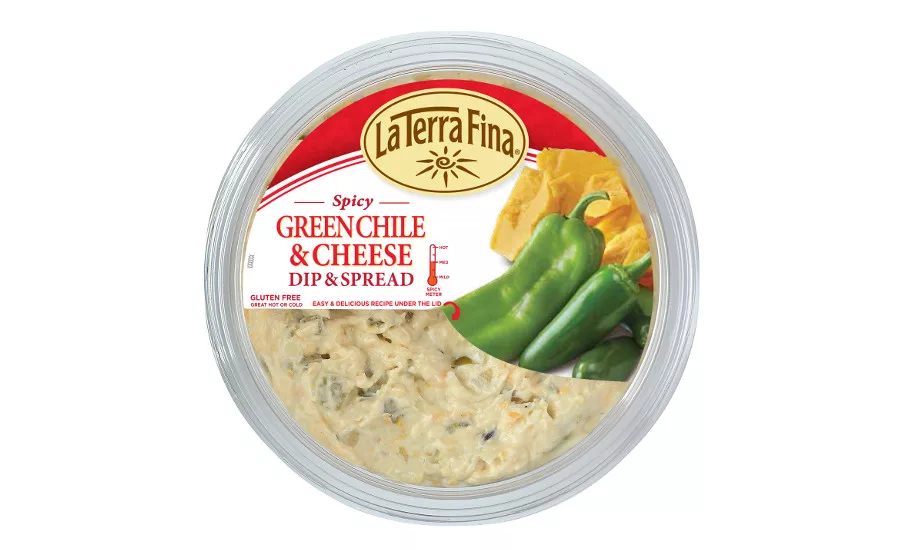 La Terra Fina cheese dips chile green pepper