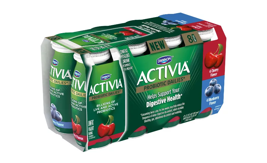 Dannon Activia Dailies cherry, blueberry mix pack
