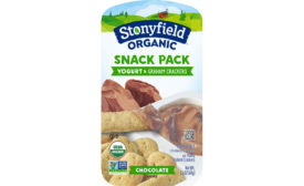 Stonyfield snack packs chocolate and graham cracker