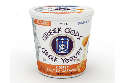 Greek Gods Honey Salted Caramel yogurt - feature
