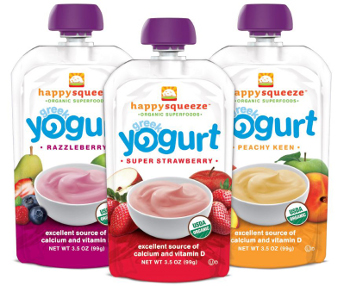 Happy Family Greek yogurt pouches