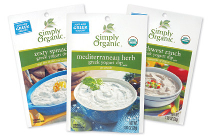 Simply Organic Greek yogurt dip mixes - feature