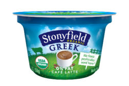 Stonyfield Greek yogurt Cafe Latte