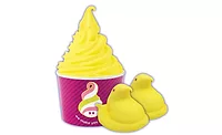 Peeps flavored frozen yogurt from Menchies