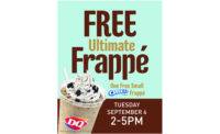 Dairy Queen free Oreo Frappe poster