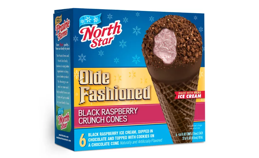 North Star Black Raspberry Crunch Cone