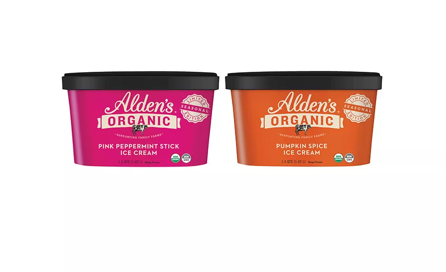 Alden's organic ice cream holiday flavors