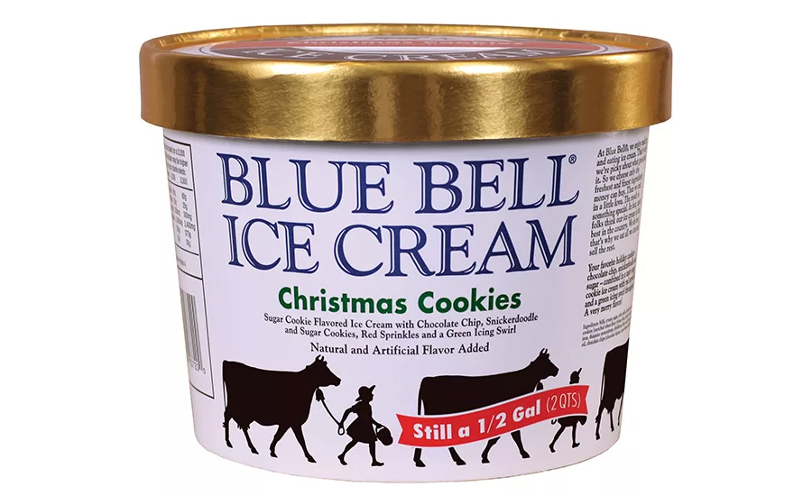 Blue Bell's Christmas ice cream