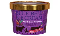 Blue Bell Mardi Gras King Cake ice cream Blue Bell Mardi Gras King Cake ice cream