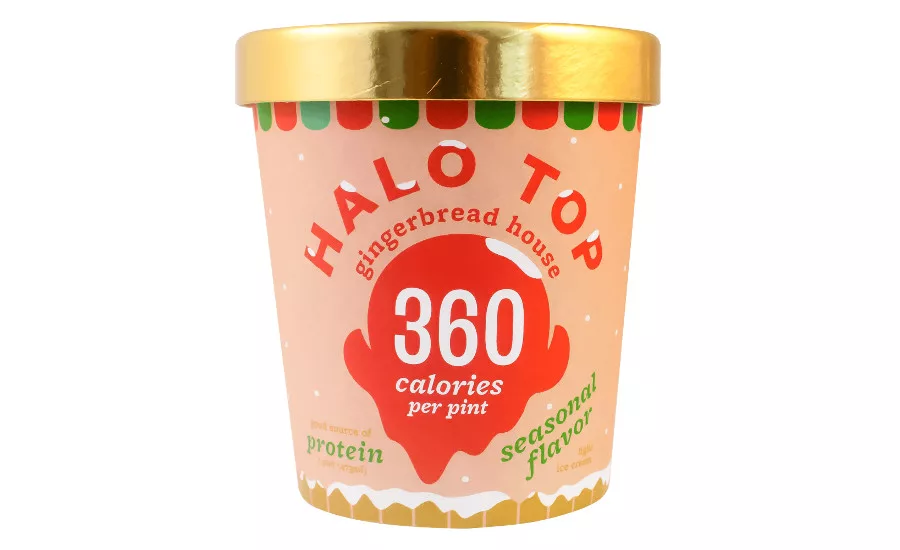 Halo Top gingerbread house ice cream