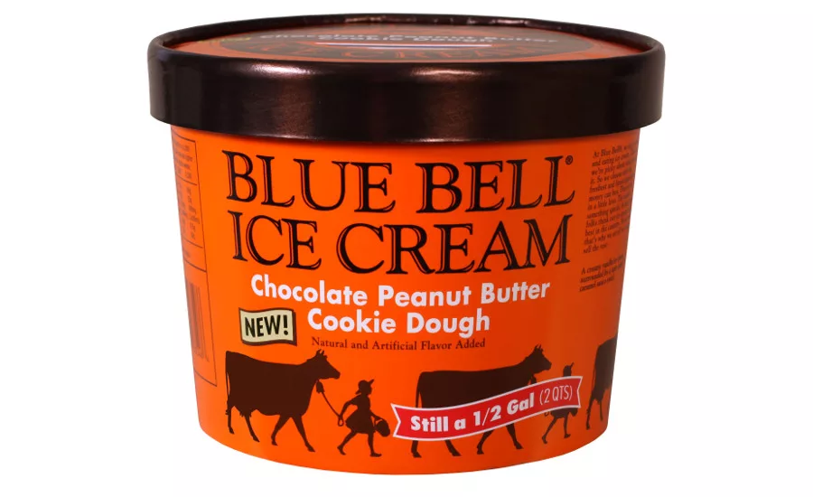 Blue Bell Chocolate Peanut Butter Cookie Dough half gallon