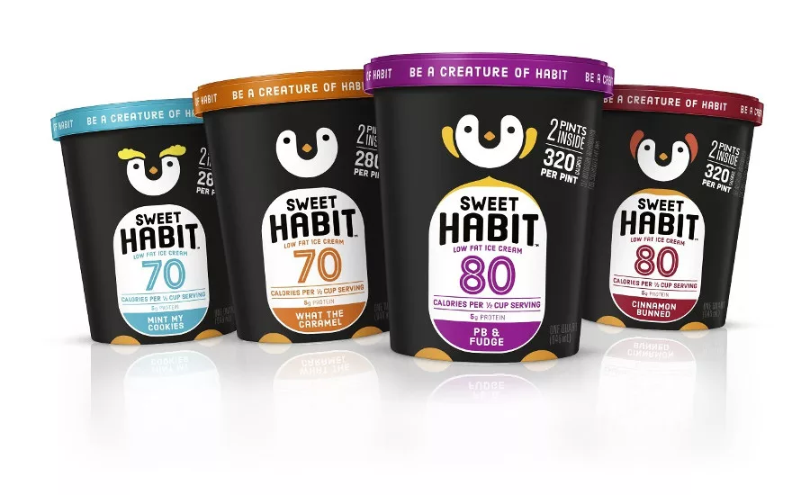 Sweet Habit low-fat ice cream line