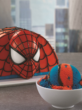 Baskin-Robbins Spider-Man ice cream and cake