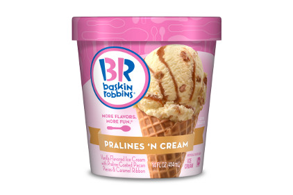 Baskin-Robbins Pralines n Cream ice cream - feature