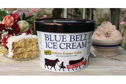 Blue Bell Italian Ice Cream Cake - feature