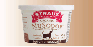 NuScoop frozen dairy dessert is like an organic energy bar Straus family creamery