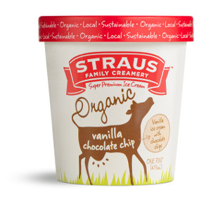 Straus Organic ice cream -  Chocolate Chip